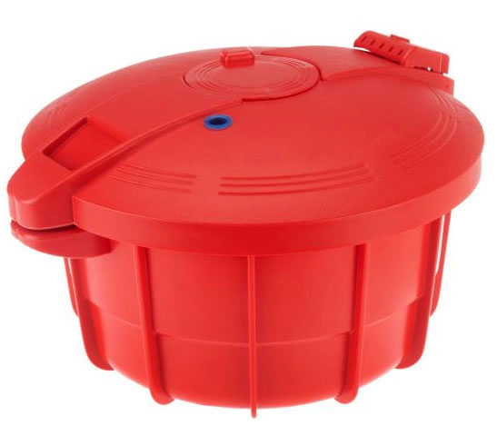 Will this plastic pressure cooker really work in a microwave oven?
